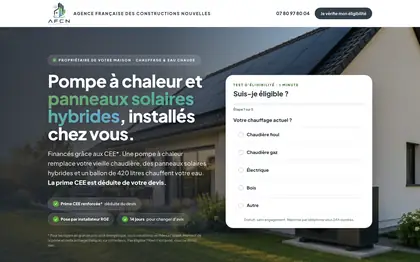 Accueil du site AFCN