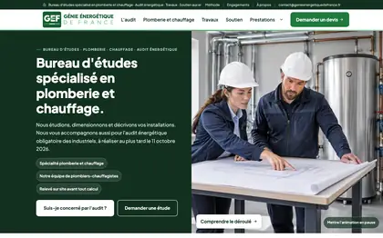 Accueil du site GEF Bâtiment