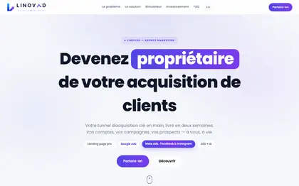 Accueil du site Linovad