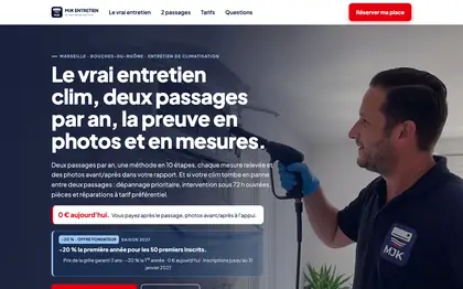 Accueil du site MJK Entretien