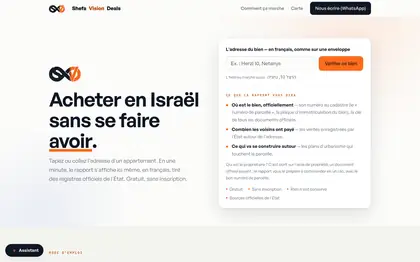 Accueil du site Shefa Vision Deals