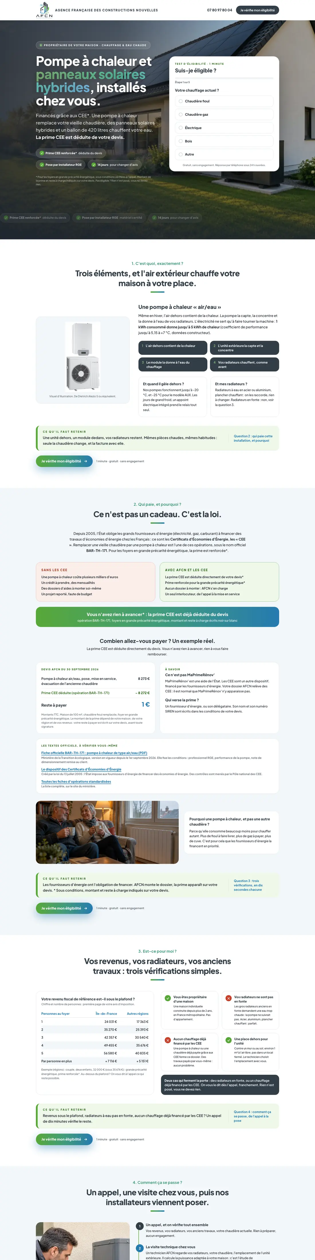 Site AFCN sur ordinateur